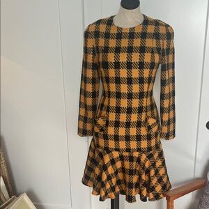 Vintage Buffalo Plaid Bill Blass Dress